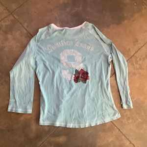 nautical rose aqua long sleeve M must bundle